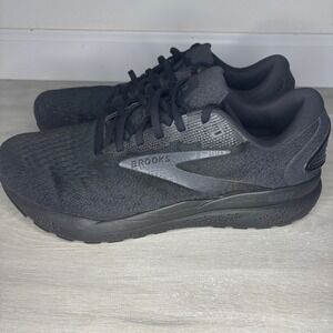 Brooks Ghost 16 Women Running Shoes Triple Black DNA LOFT v3 Wide